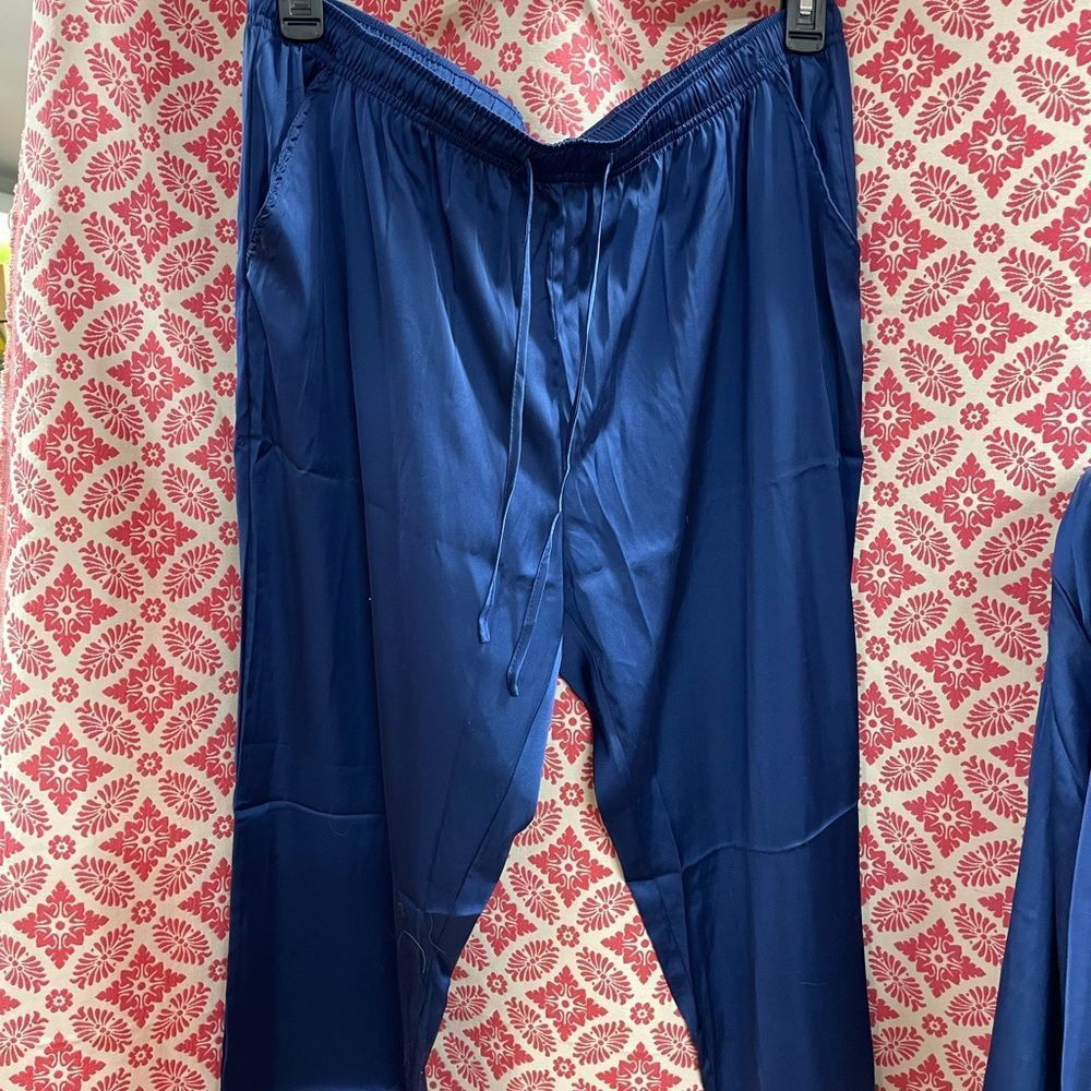Yimanie button down top & pants pajama set loungewear - Picture 4 of 7